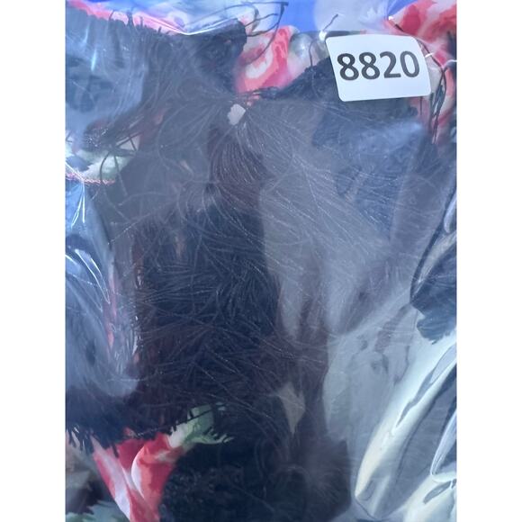 Kimono Cape Fringe Borders Red Green Black OSFM One Size - Picture 6 of 6